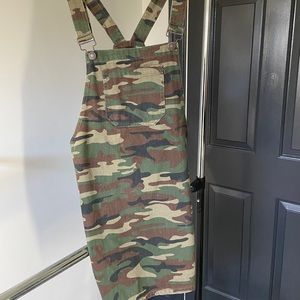 Camo overall dress